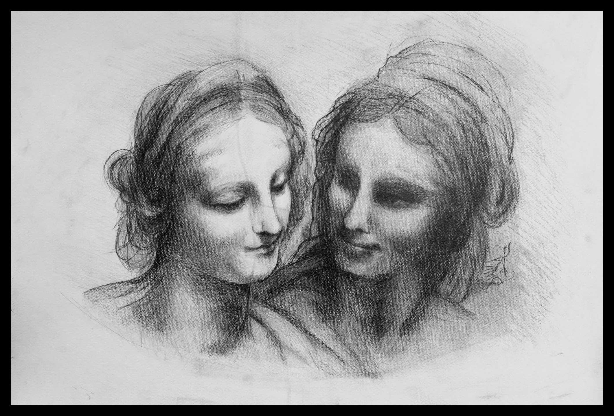 Da Vinci ihletésű kép: ikrek