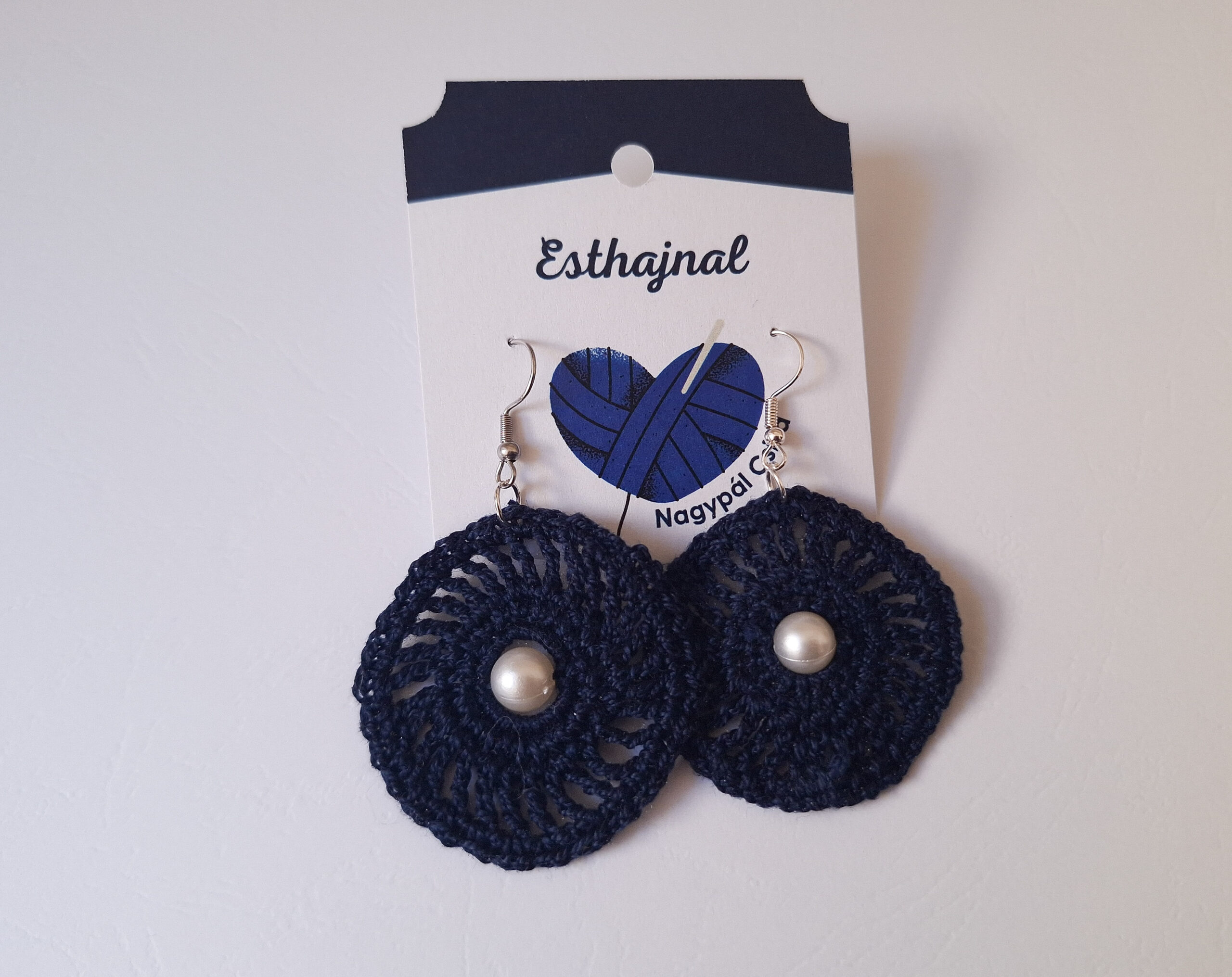 Horgolt fülbevaló - Esthajnal
