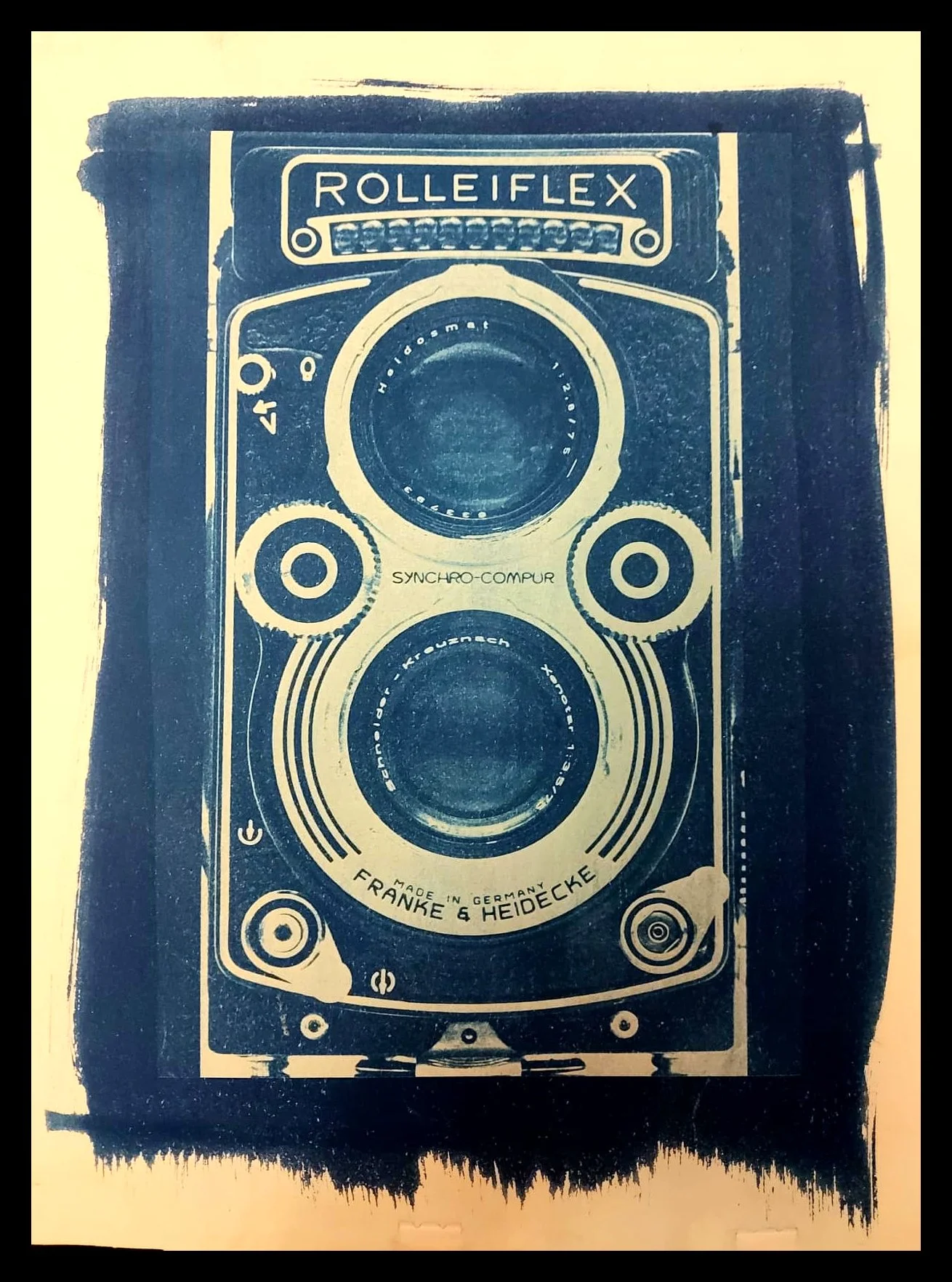 Cianotípia Rolleiflex